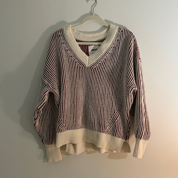 aerie beyond chenille v-neck sweater - Picture 2 of 5